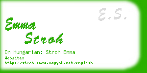 emma stroh business card